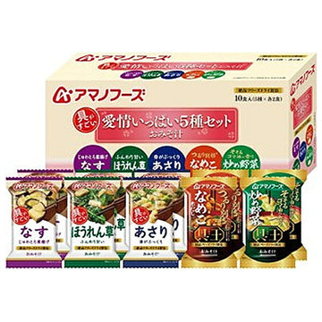アマノフーズ 即席みそ汁 5種30食セットの商品画像