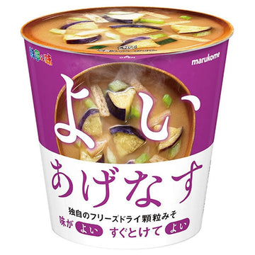 マルコメ フリーズドライ顆粒みそ汁 揚げなすの商品画像
